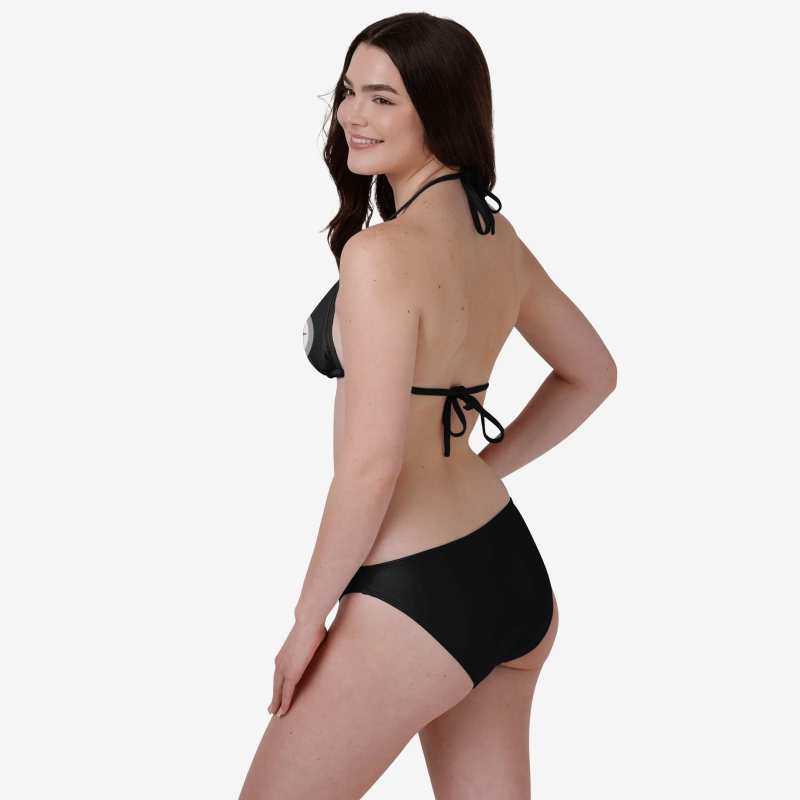 Pittsburgh Steelers Women's Solid Logo Bikini Image 3