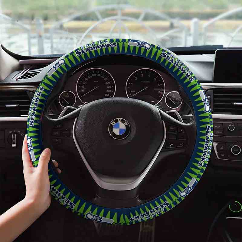 Seattle Seahawks Custom 3D Steering Wheel Cover