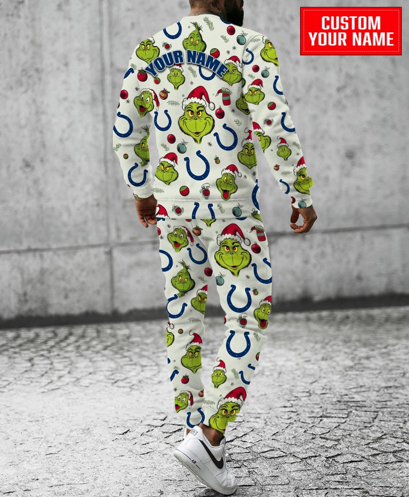 Indianapolis Colts Christmas Pattern Sweatsuit - MKMB