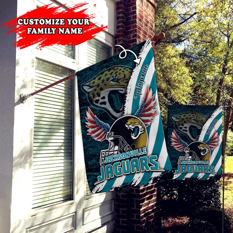 Jacksonville Jaguars Personalized Flag