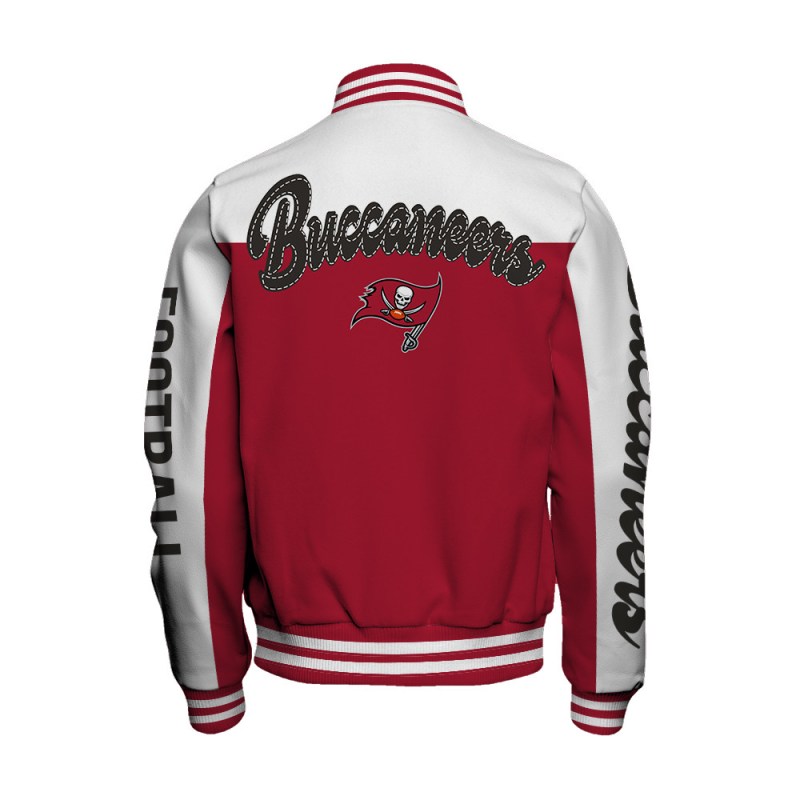 Tampa Bay Buccaneers Varsity Jacket Side