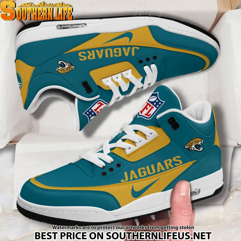 Jacksonville Jaguars JD3 Sneakers Side View