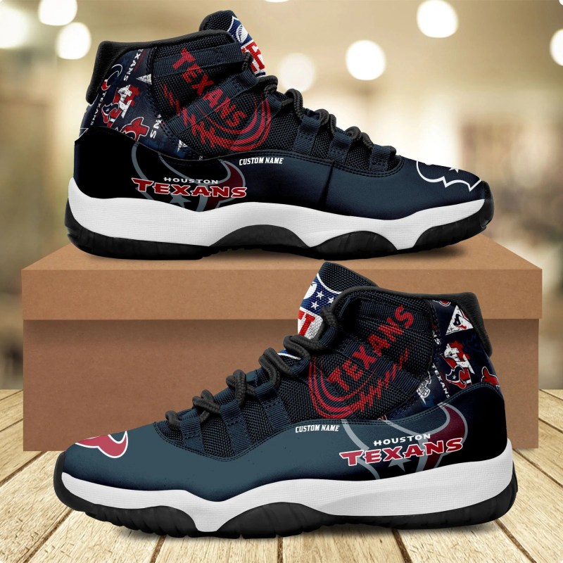 Houston Texans Personalized AJD11 Sneakers