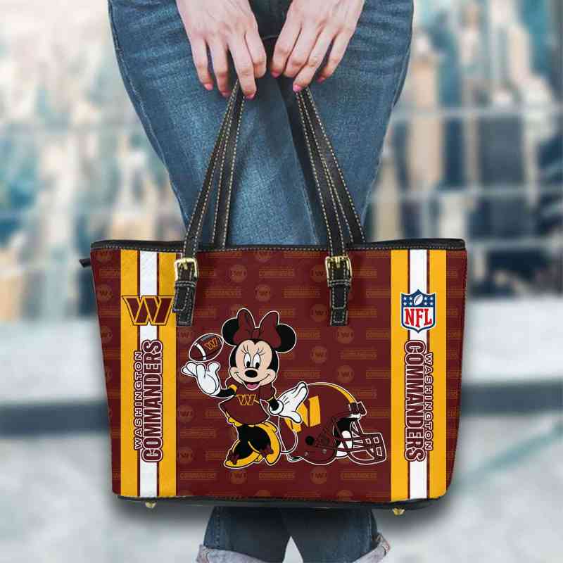 Washington Commanders Women Leather Tote Hand Bag