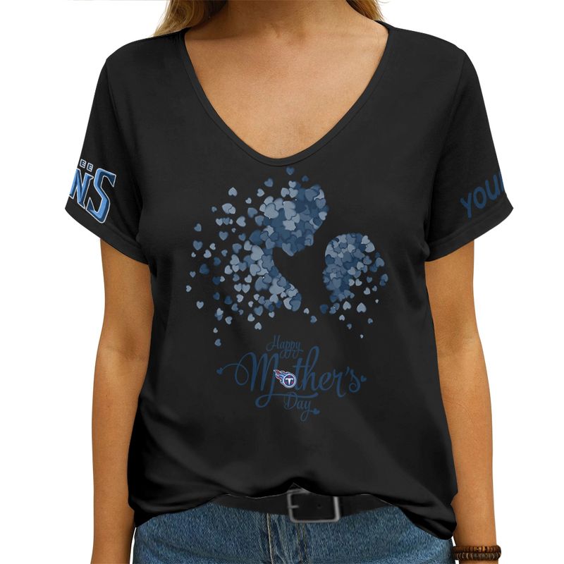 Tennessee Titans V-Neck T-Shirt Summer Design