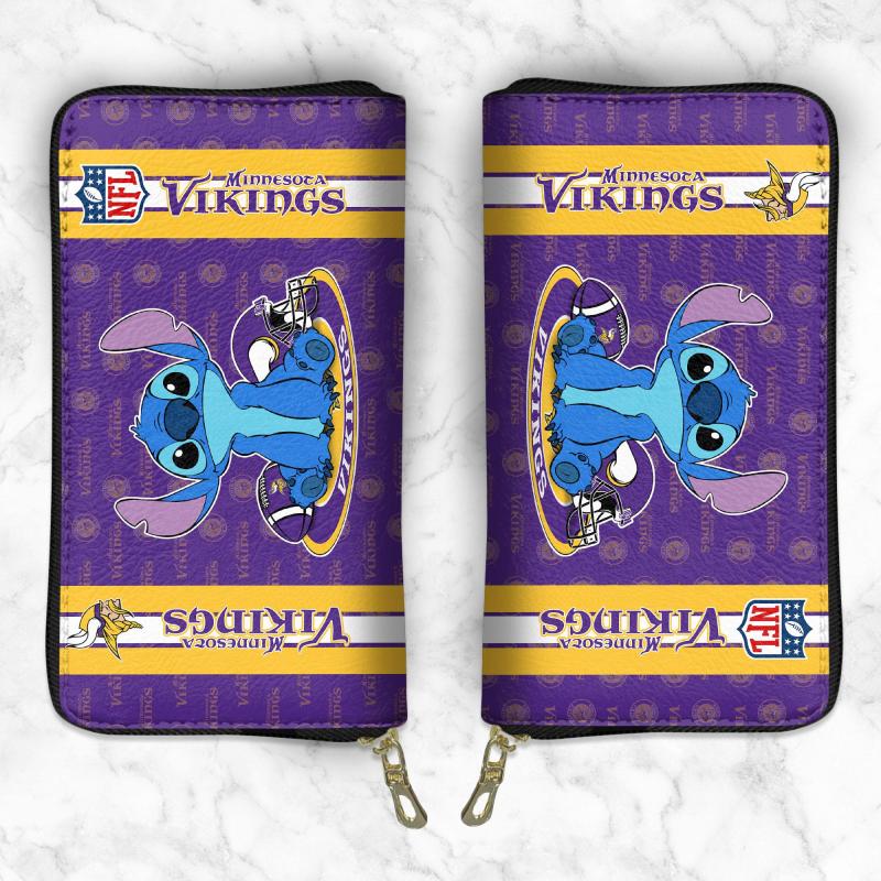 Mockup Minnesota Vikings Wallet Back