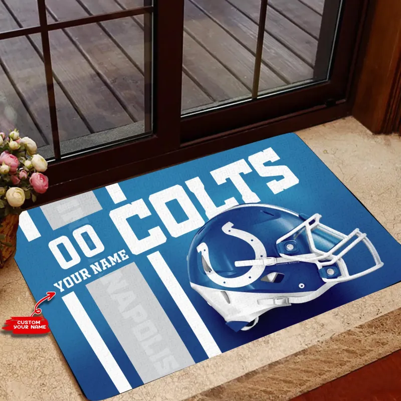 Indianapolis Colts Personalized Doormat