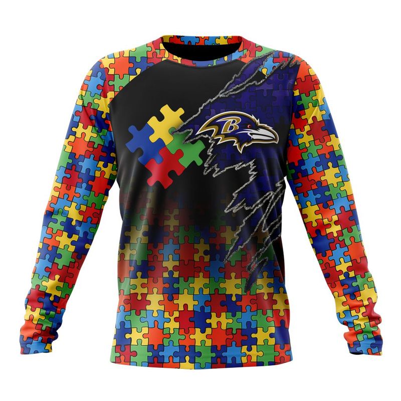 Baltimore Ravens Special Autism Awareness Design Hoodie