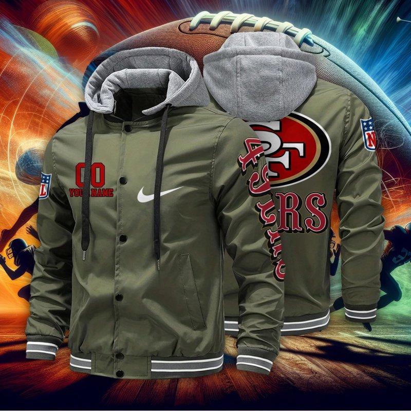 San Francisco 49ers Personalized Baseball Jacket