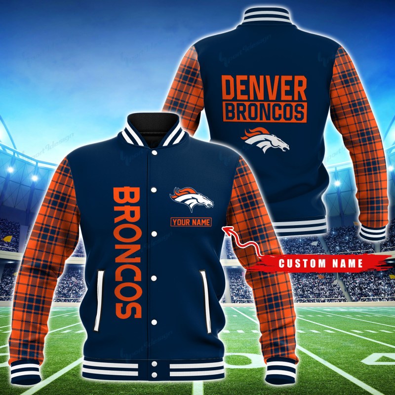 Denver Broncos Personalized Baseball Jacket