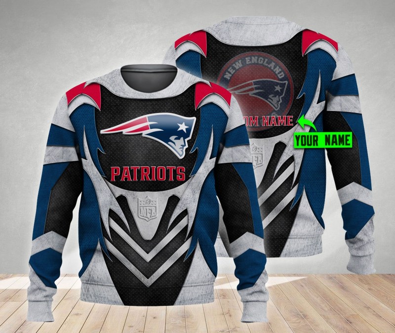 New England Patriots Christmas Sweater - Close Up