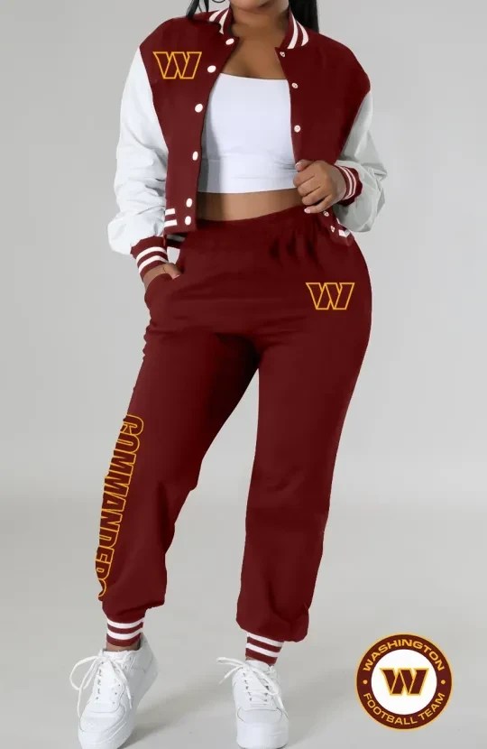 Washington Commanders Women's Varsity Jacket Tracksuit