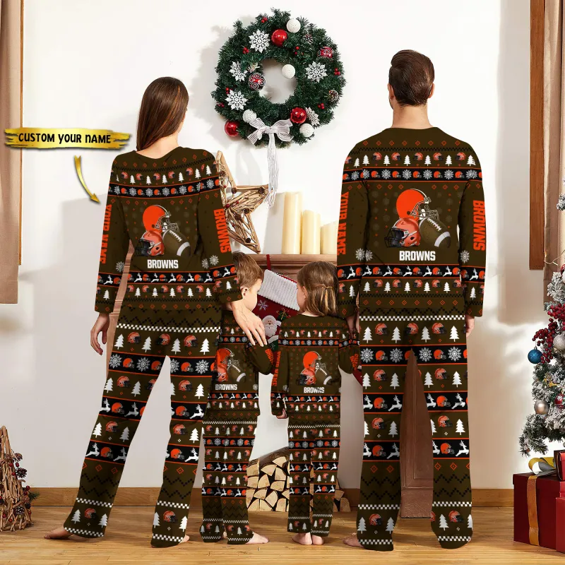 Cleveland Browns Personalized Pajamas Set - Image 2
