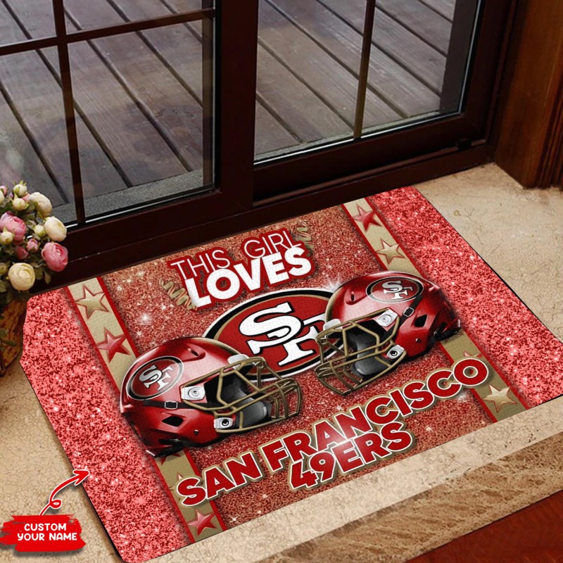 San Francisco 49ers Personalized Doormat