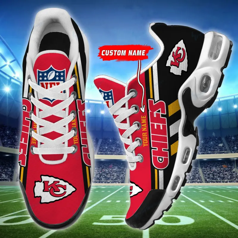 Kansas City Chiefs Personalized Plus T-N Youth Sneakers
