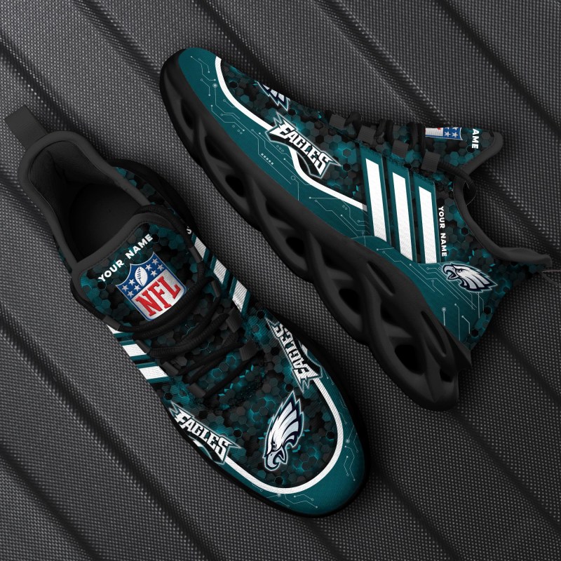 Philadelphia Eagles Sneakers Side View