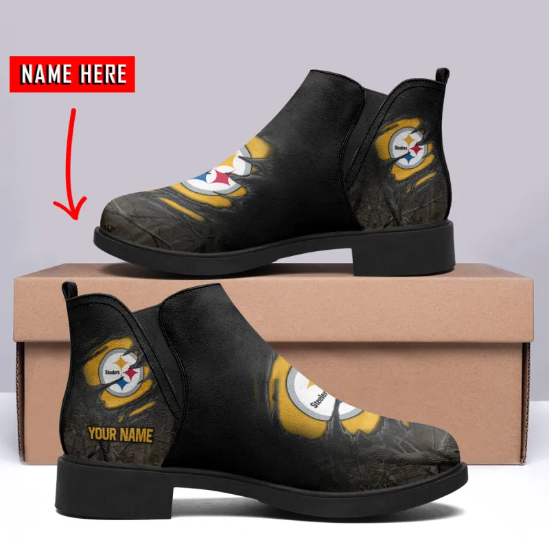 Pittsburgh Steelers Personalized Comfort & Fashion Short Boots