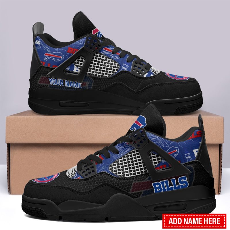 Buffalo Bills AJ4 Sneaker Close Up