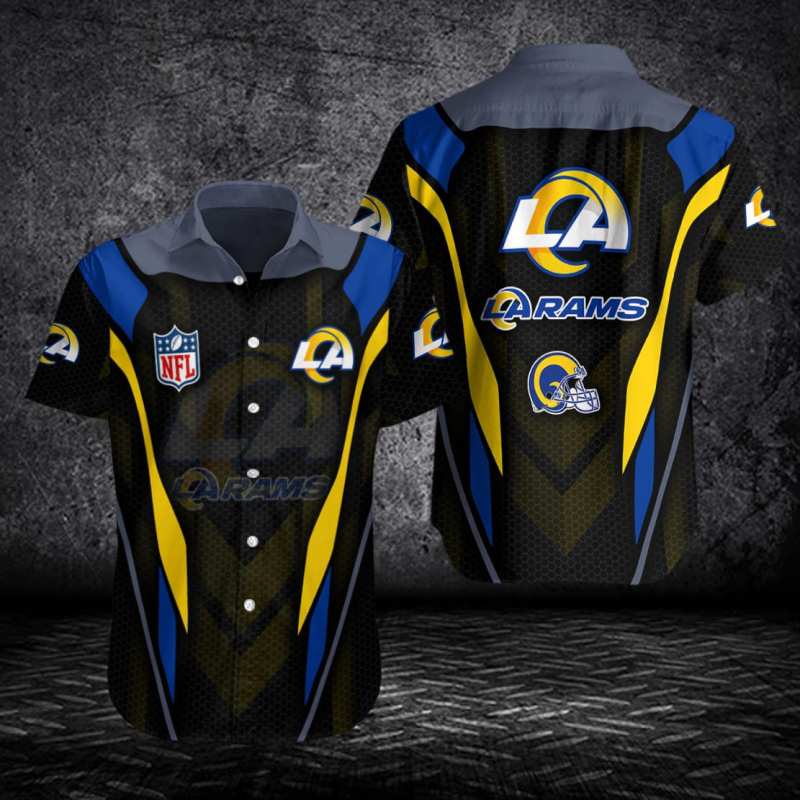 Sizing Chart for Los Angeles Rams Button Shirts BG215
