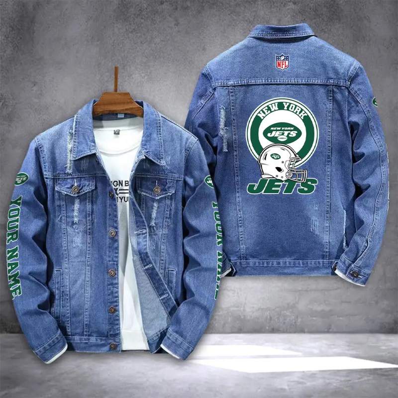 New York Jets Denim Jacket Image 1