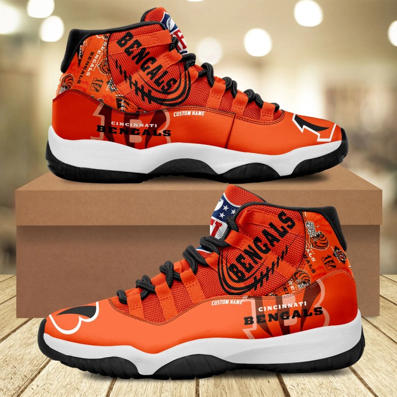 Cincinnati Bengals Personalized AJD11 Sneakers