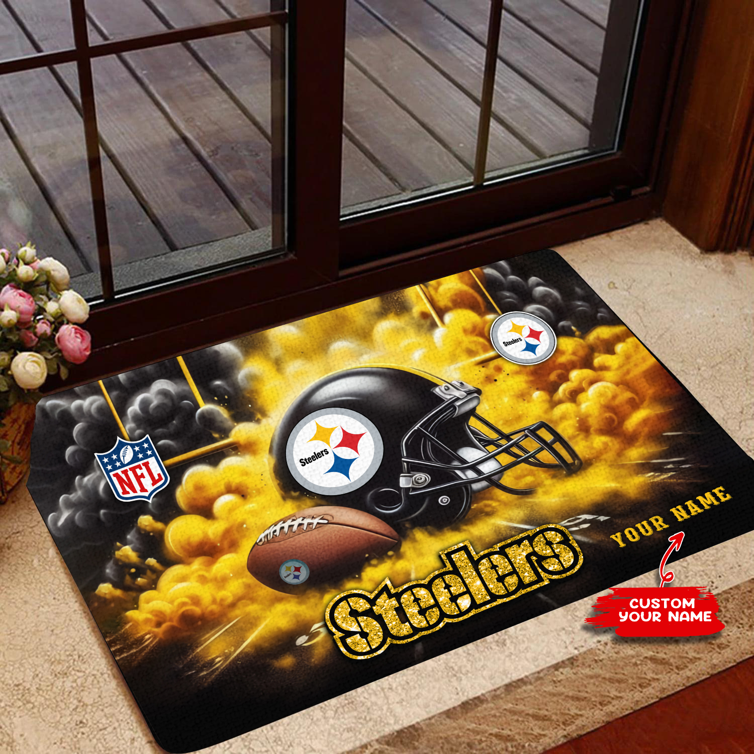 Pittsburgh Steelers Personalized Doormat BGDMM537