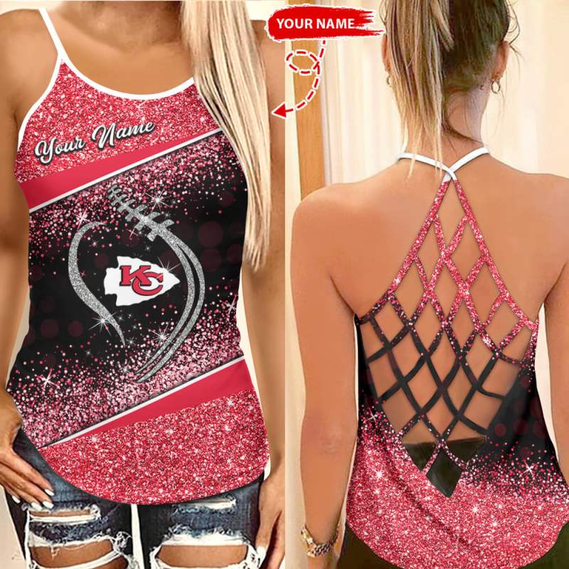 Kansas City Chiefs Criss Cross Tank Top