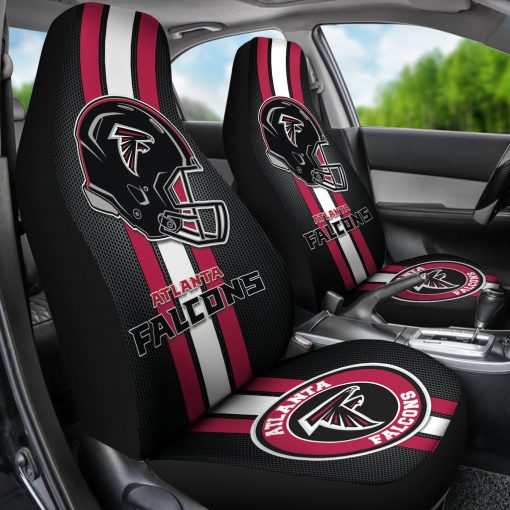 Atlanta Falcons Car Seat Cover - Front View