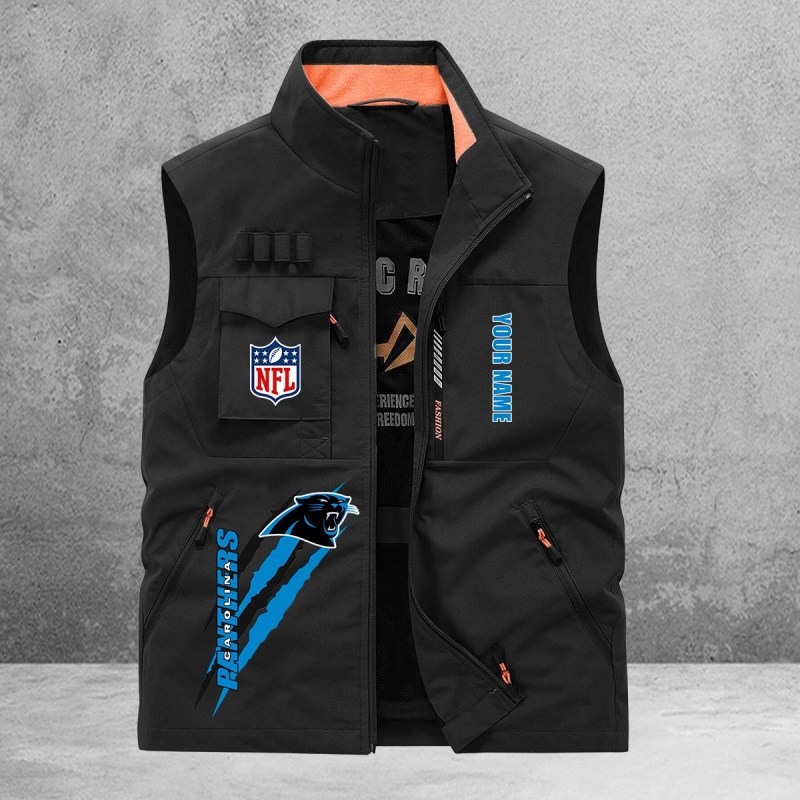 Carolina Panthers Multi-Pockets Vest