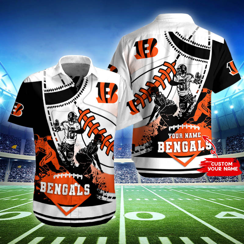 Cincinnati Bengals Personalized Button Shirt Sizing Chart
