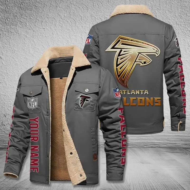 Hood of Atlanta Falcons Bomber Jacket