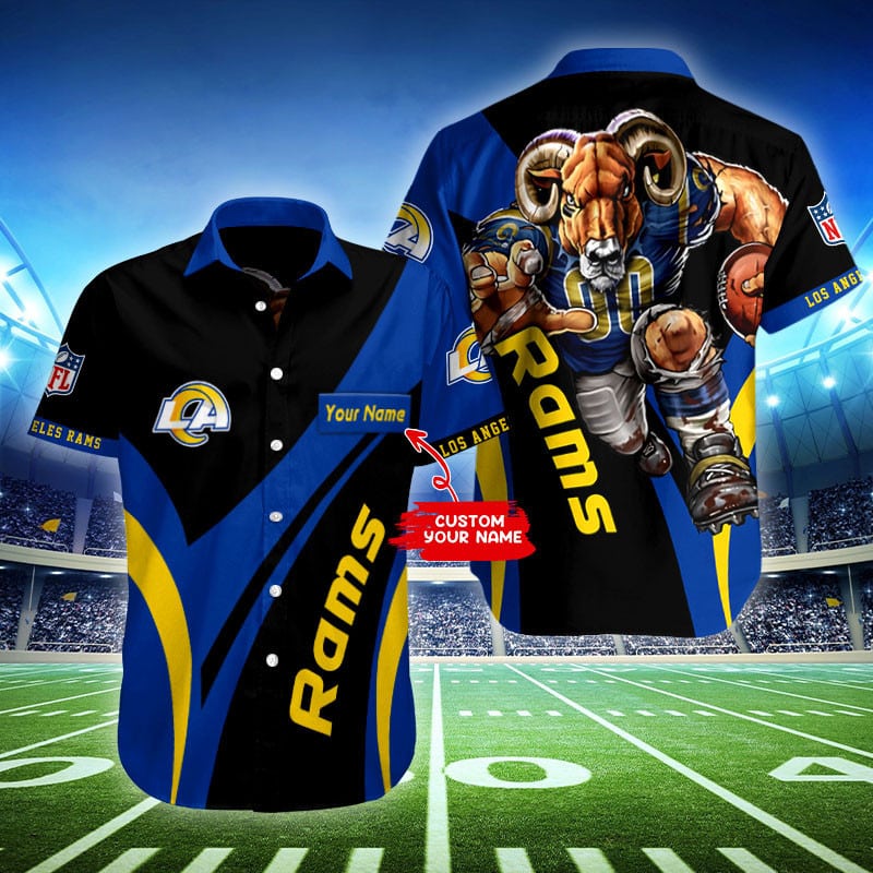 Sizing Chart for Los Angeles Rams Personalized Button Shirt BB415