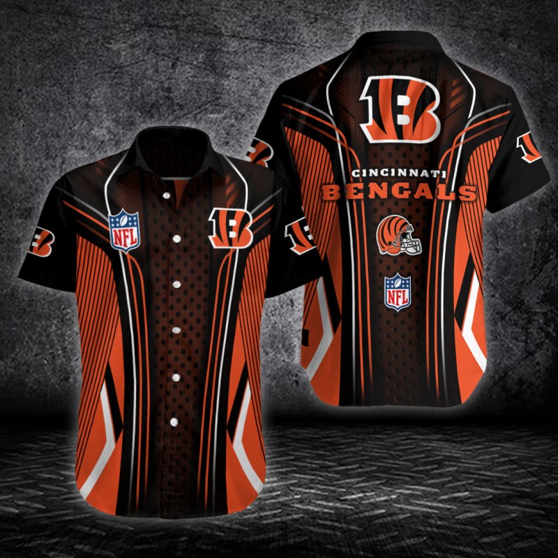 Cincinnati Bengals Button Shirts Sizing Chart