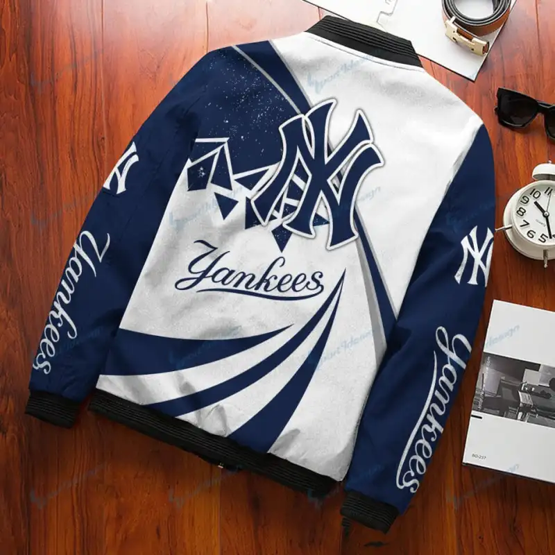 New York Yankees Personalized Bomber Jacket Back