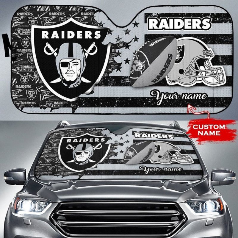 Las Vegas Raiders Personalized Auto Sun Shade