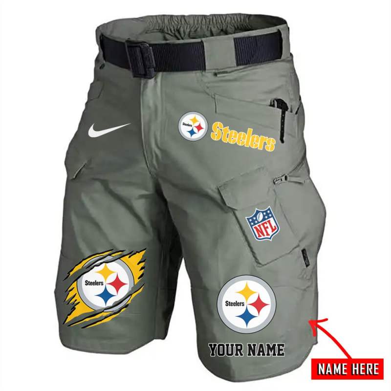 Pittsburgh Steelers Front Pockets Men Shorts