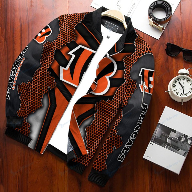 Cincinnati Bengals Bomber Jacket Details