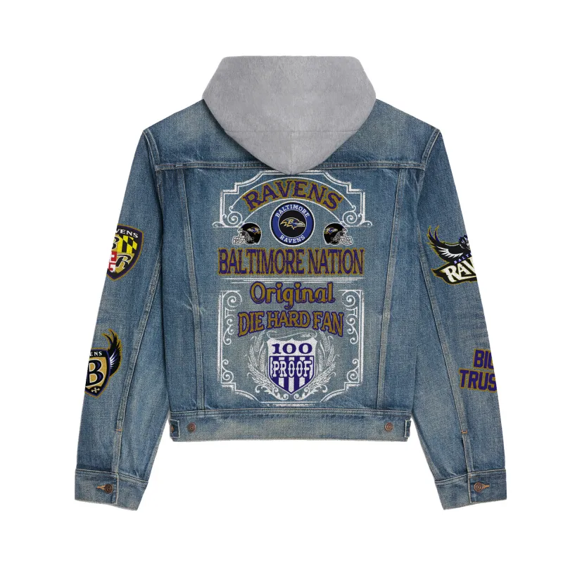 Baltimore Ravens Jacket Buttons and Pockets