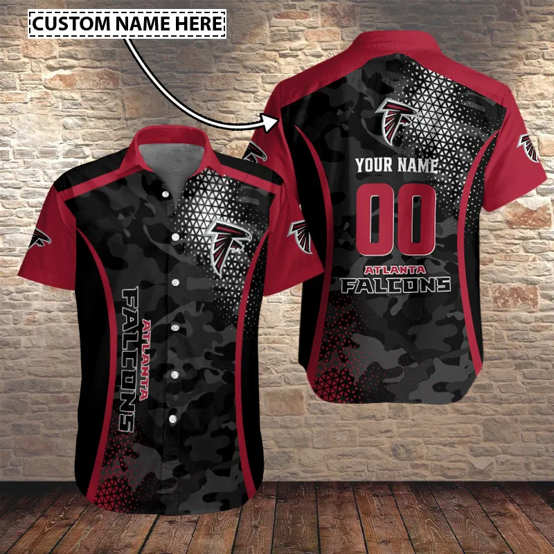 Sizing Chart for Atlanta Falcons Personalized Button Shirt BB671