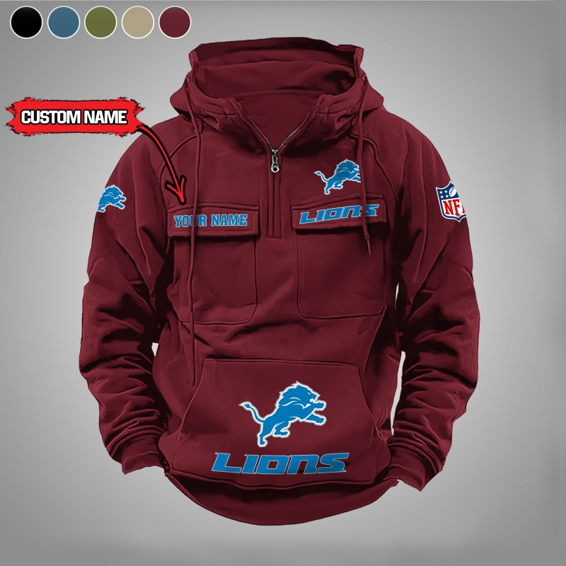 Detroit Lions Hoodie Red