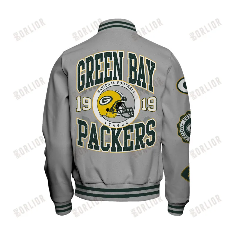 Green Bay Packers Personalized Unisex Varsity Jacket