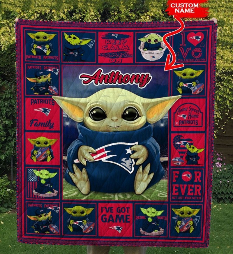 New England Patriots Personalized Premium Quilt