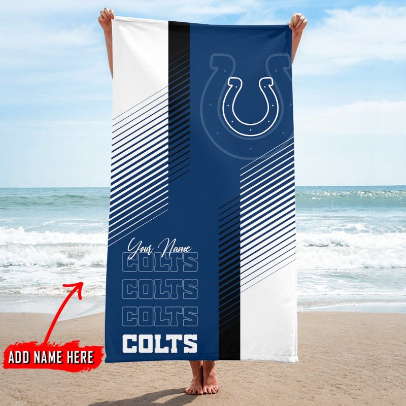 Indianapolis Colts Personalized Beach Towel