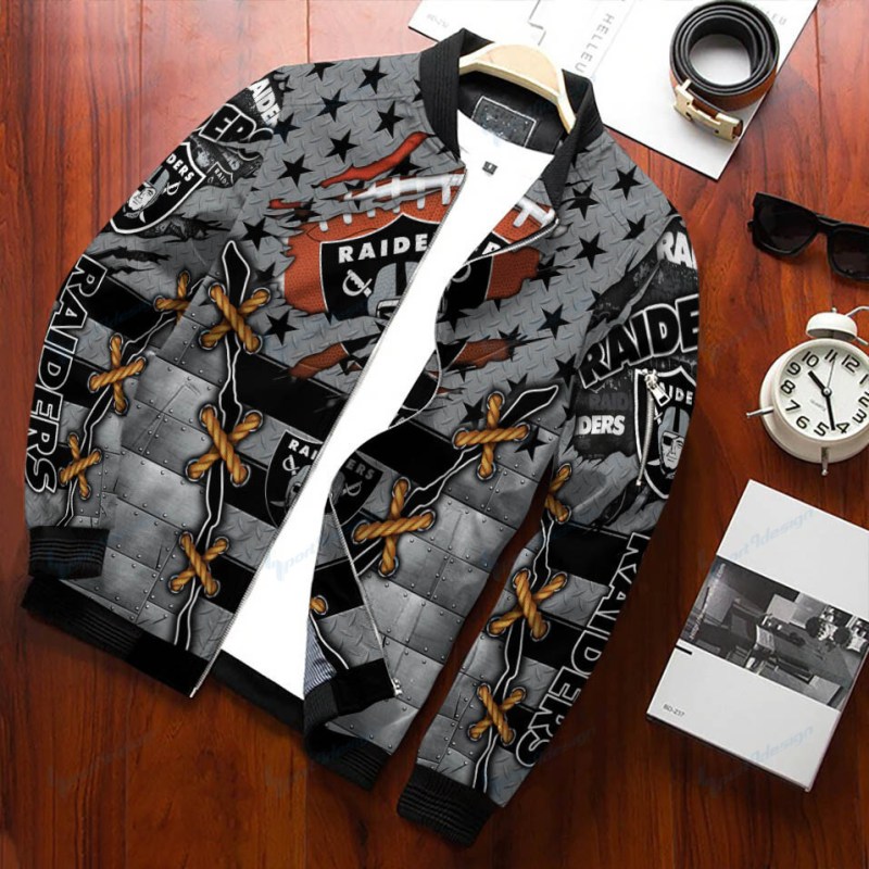 Las Vegas Raiders Personalized Bomber Jacket