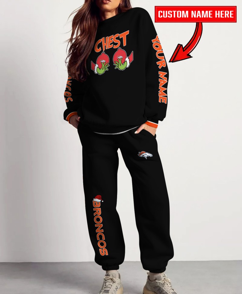 Denver Broncos Ugly Christmas Sweater and Sweatpants