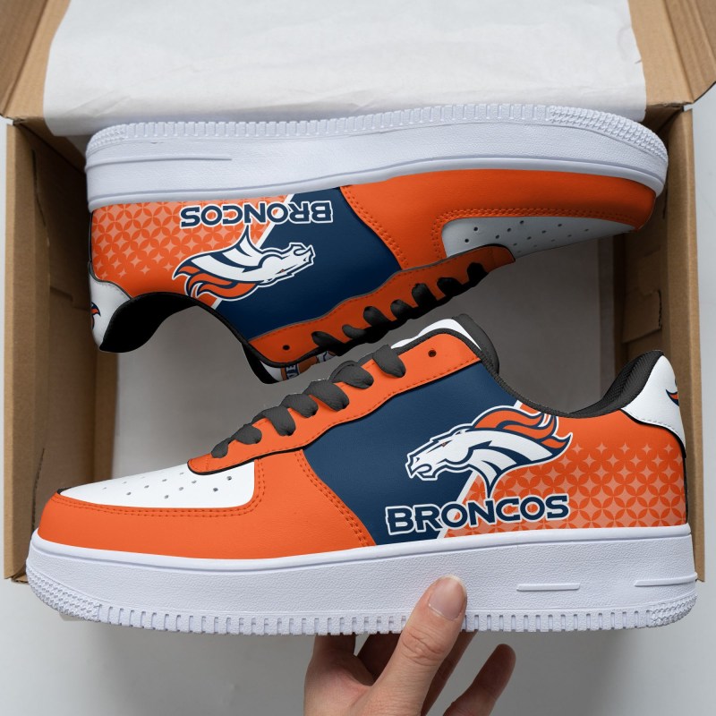 Denver Broncos AF1 Shoes Top View