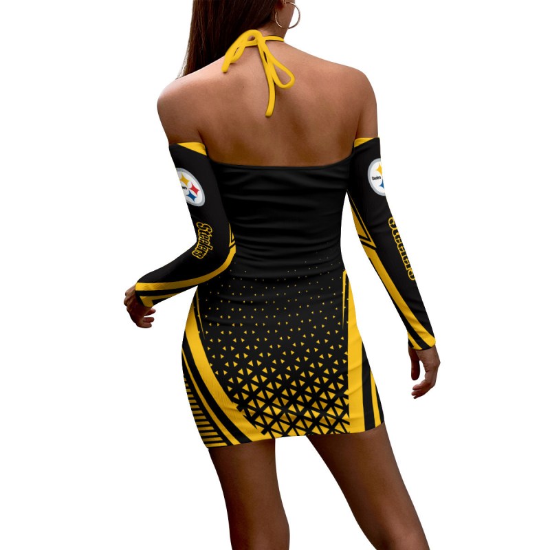 Pittsburgh Steelers Halter Dress 3