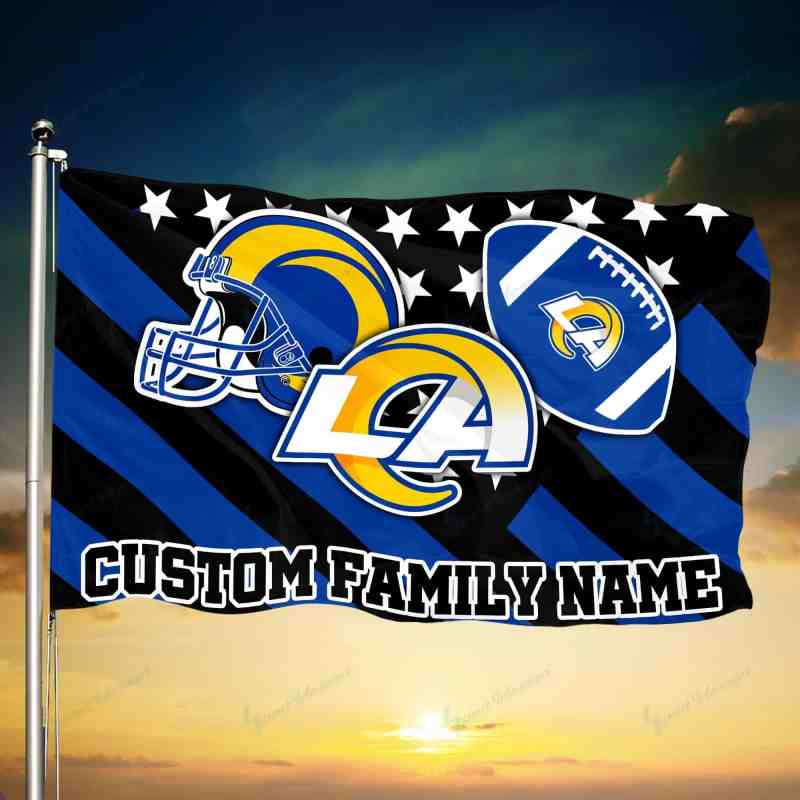Los Angeles Rams Personalized Flag