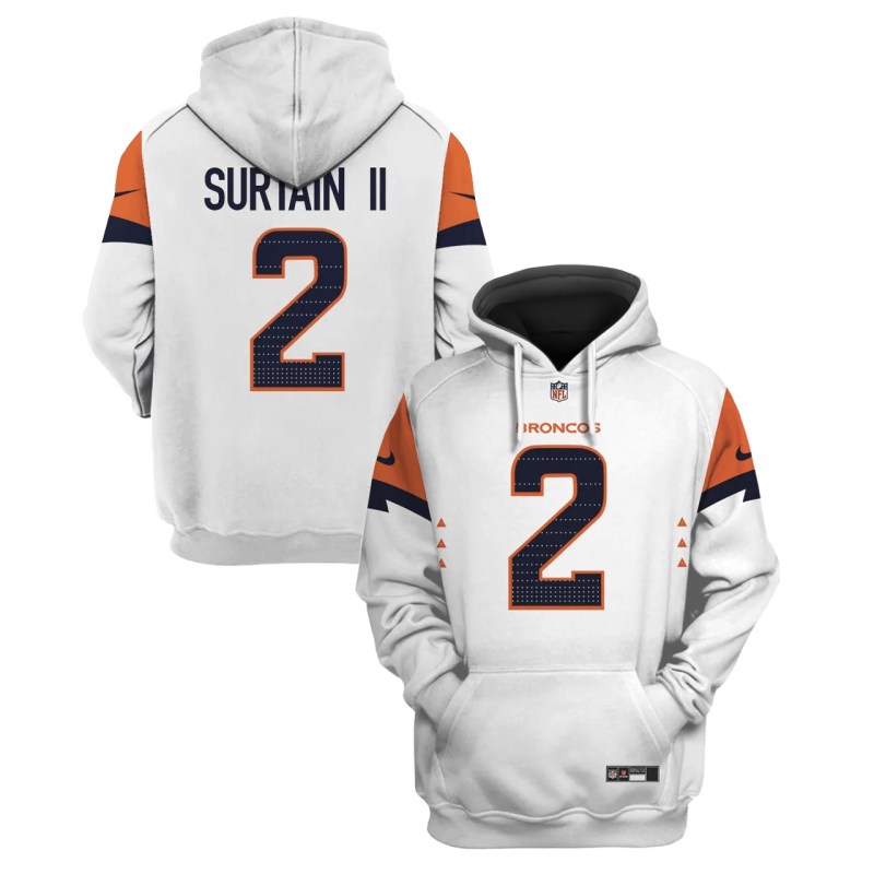 Denver Broncos Personalized Football Hoodie