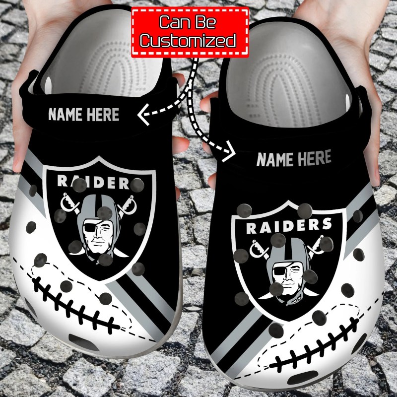 NFL Las Vegas Raiders Personalized Limited Clog - Perfect for Game Day!